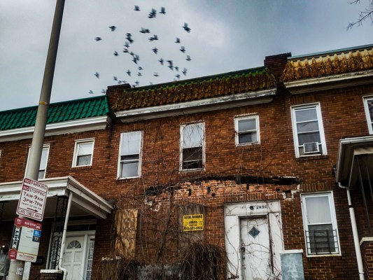 Vacant Baltimore rowhome. Photo by Shae McCoy