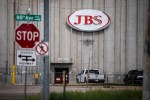 A JBS Processing Plant stands dormant after halting operations on June 1, 2021 in Greeley, Colorado. Photo by Chet Strange/Getty Images